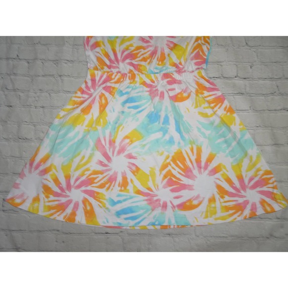 NWT Nautica Sz XL Girls Multicolor Tye Die Short Sleeve Skater Dress - Picture 8 of 8